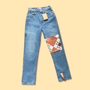 *NWT* Reformation Patchwork Cynthia Jeans